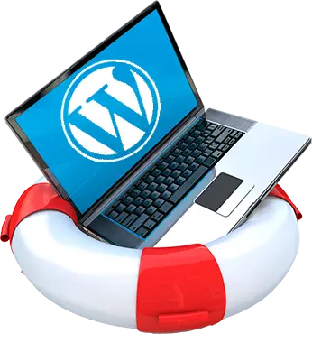 Rettungsring mit Laptop
